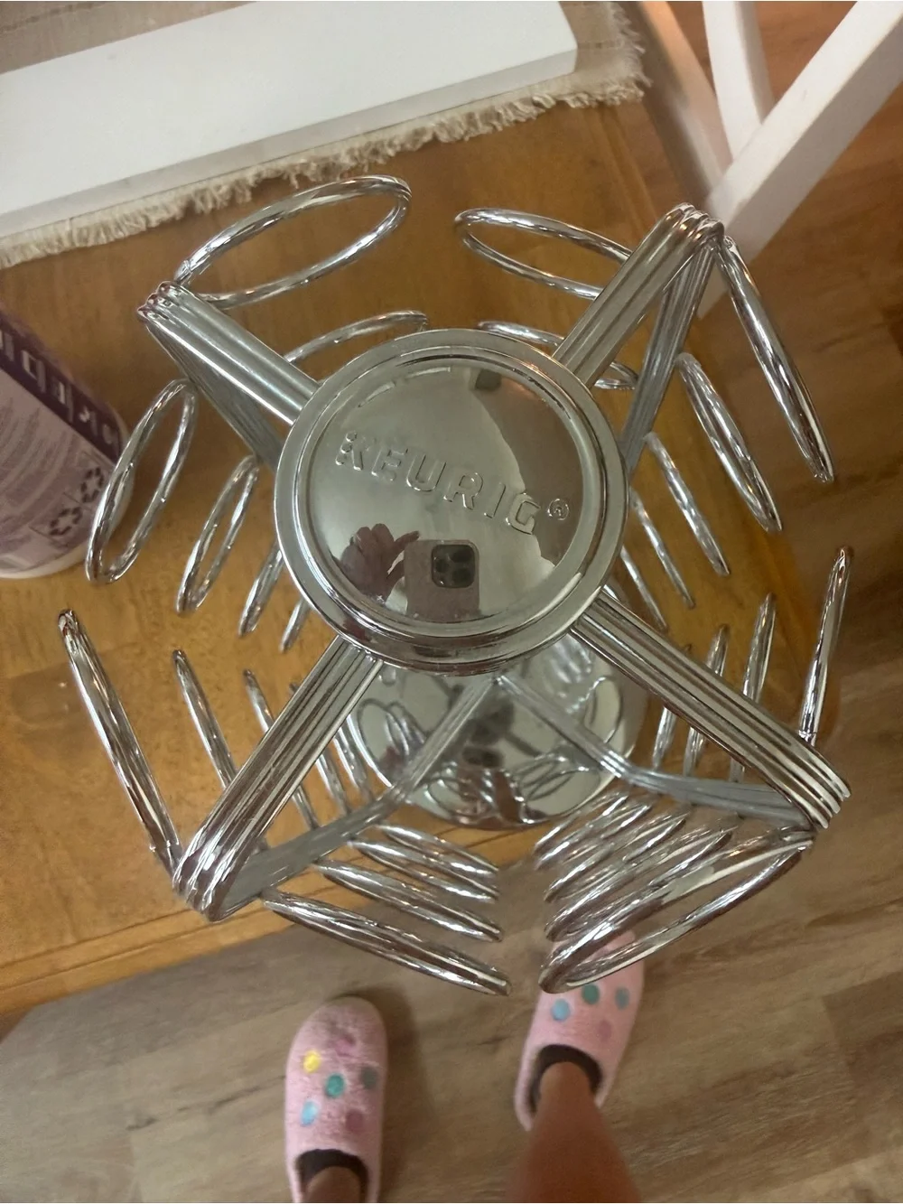 Keurig Rotating Coffee Pod Carousel Holder - Chrome